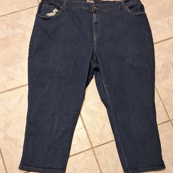 Catherines Denim - q Catherines Blue Stretch  Jeans Size 28W Petite.   EUC
